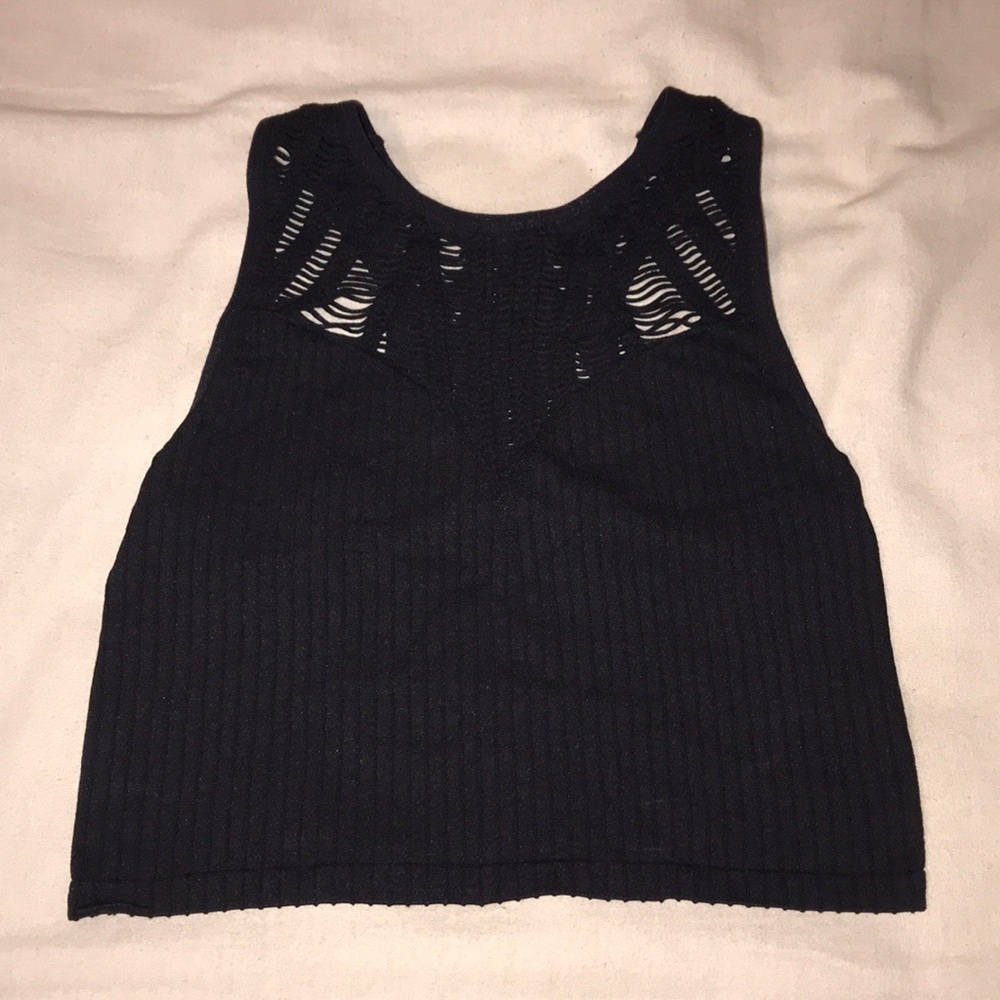Express One Eleven Black crop top